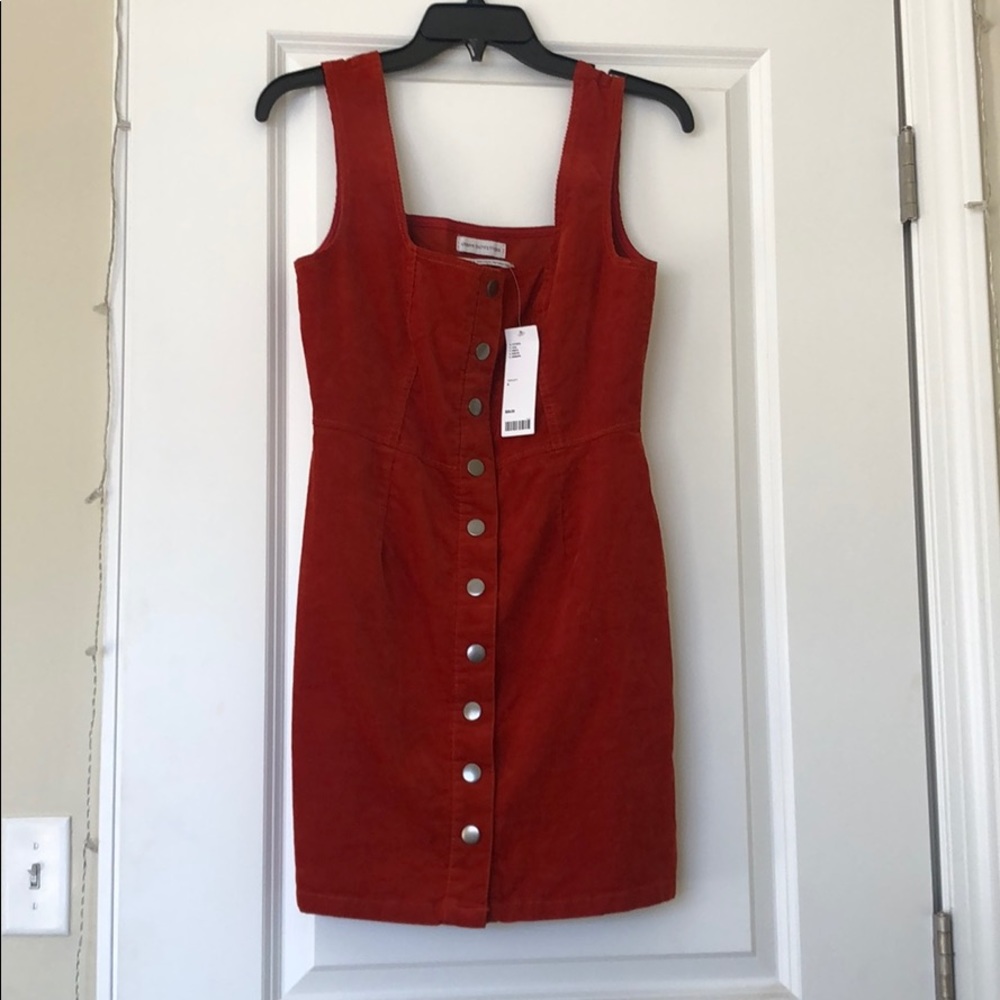 Urban Outfitters NWT red corduroy dress